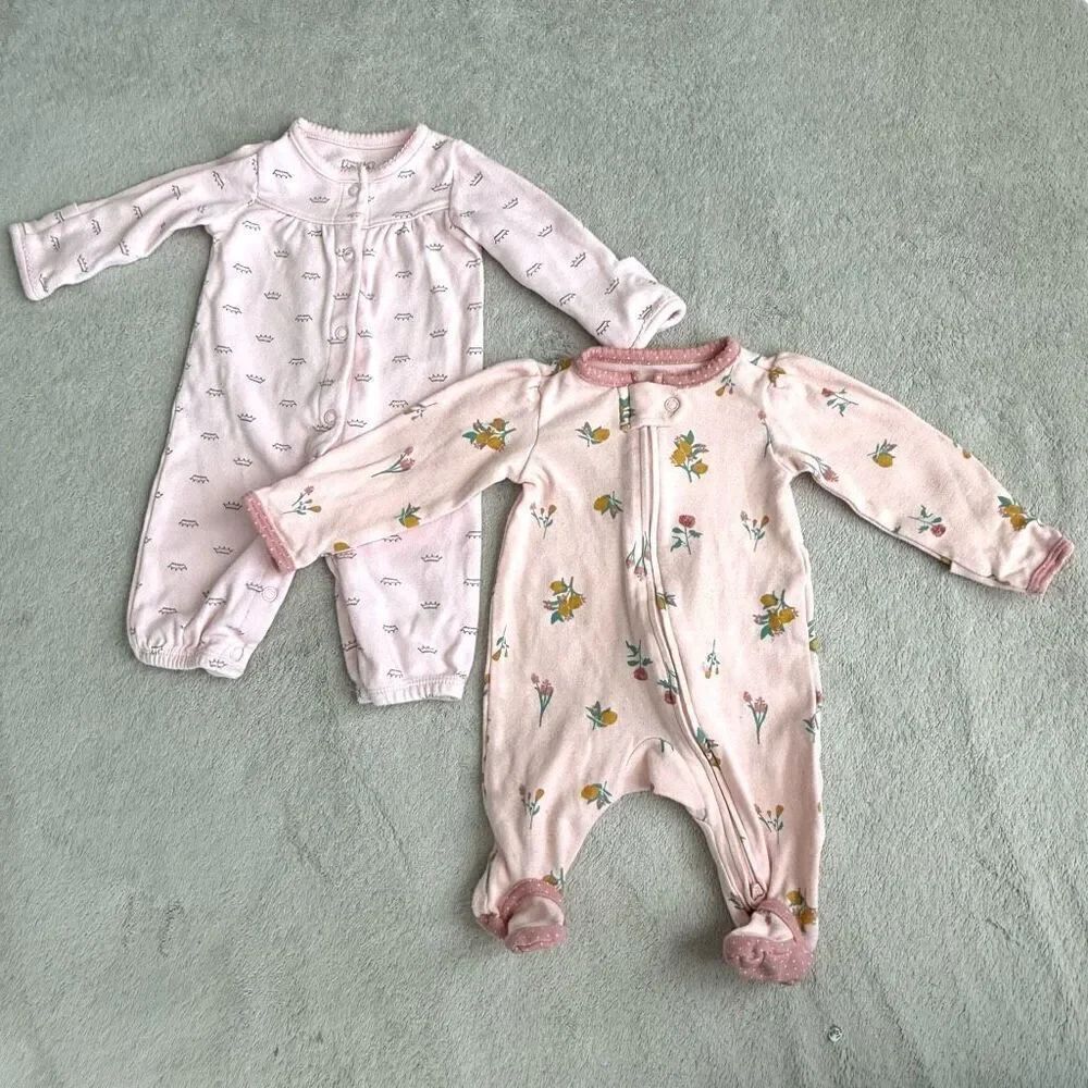 Carter’s Newborn Long sleeved Pajamas Bundle